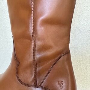 Marissa Medallion Inside Zip Tall Boot (Women) Cognac